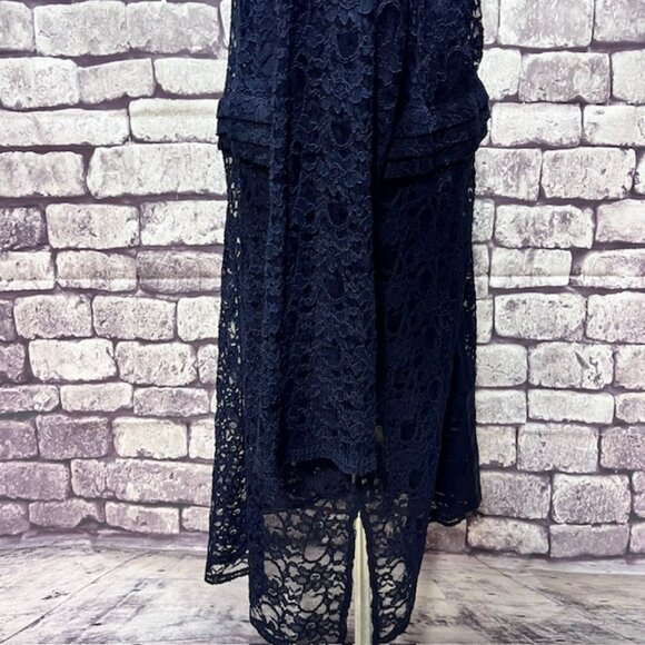 Susan Graver Blue Lace Jacket W/ Solid Tank Size 2X - Picture 10 of 12